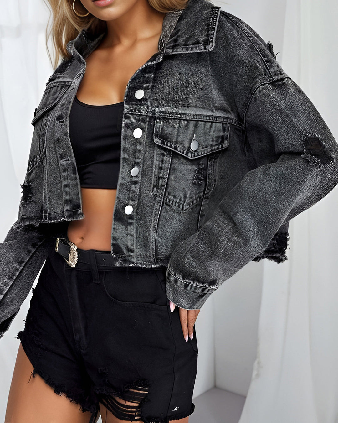 | Denim Kort Jacka