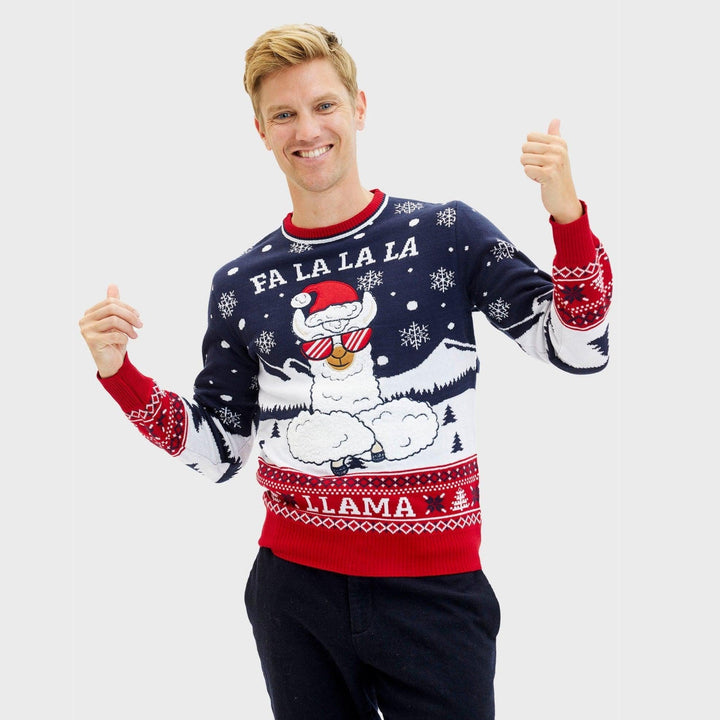 Fa La La La Llama Tröja Herr