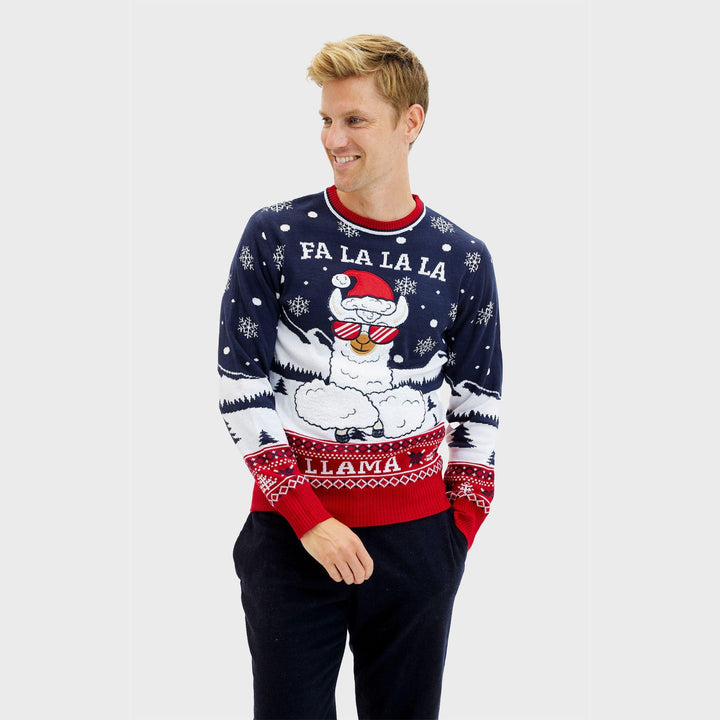 Fa La La La Llama Tröja Herr