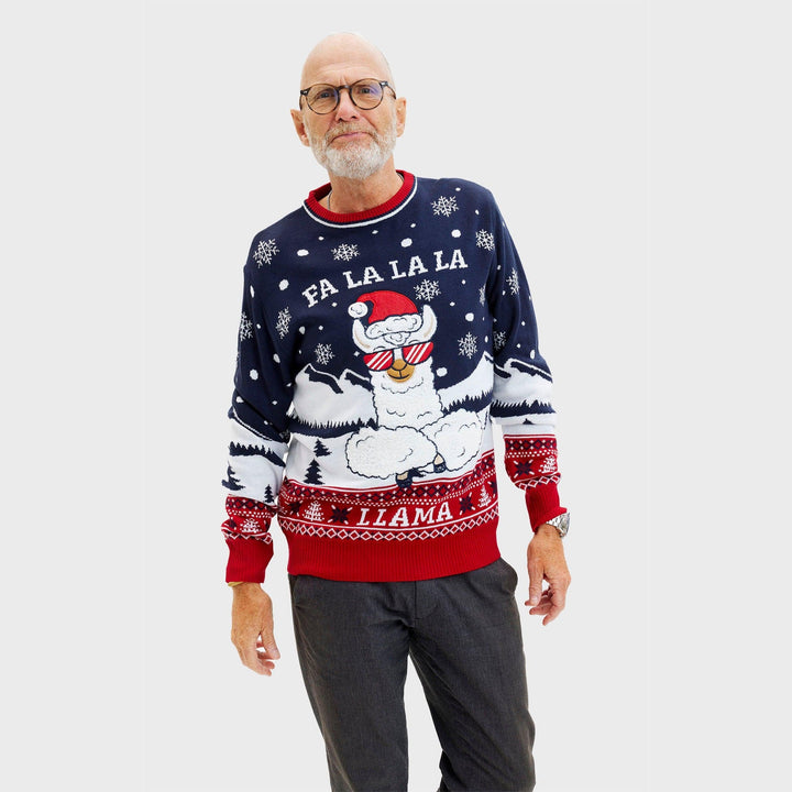 Fa La La La Llama Tröja Herr