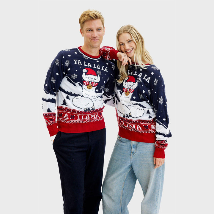 Fa La La La Llama Tröja Herr