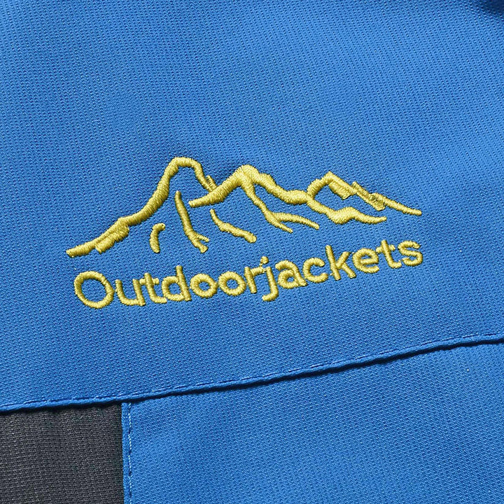 Herr Three-Layer Softshell Utomhus Jacka med Uttagbar Huva och Welded Sömmar