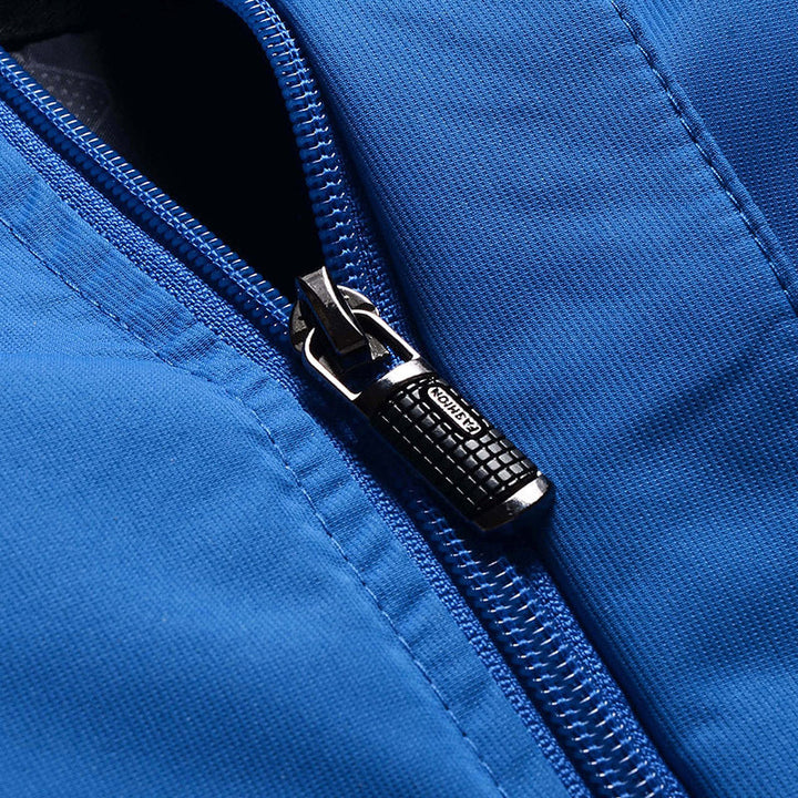 Herr Three-Layer Softshell Utomhus Jacka med Uttagbar Huva och Welded Sömmar