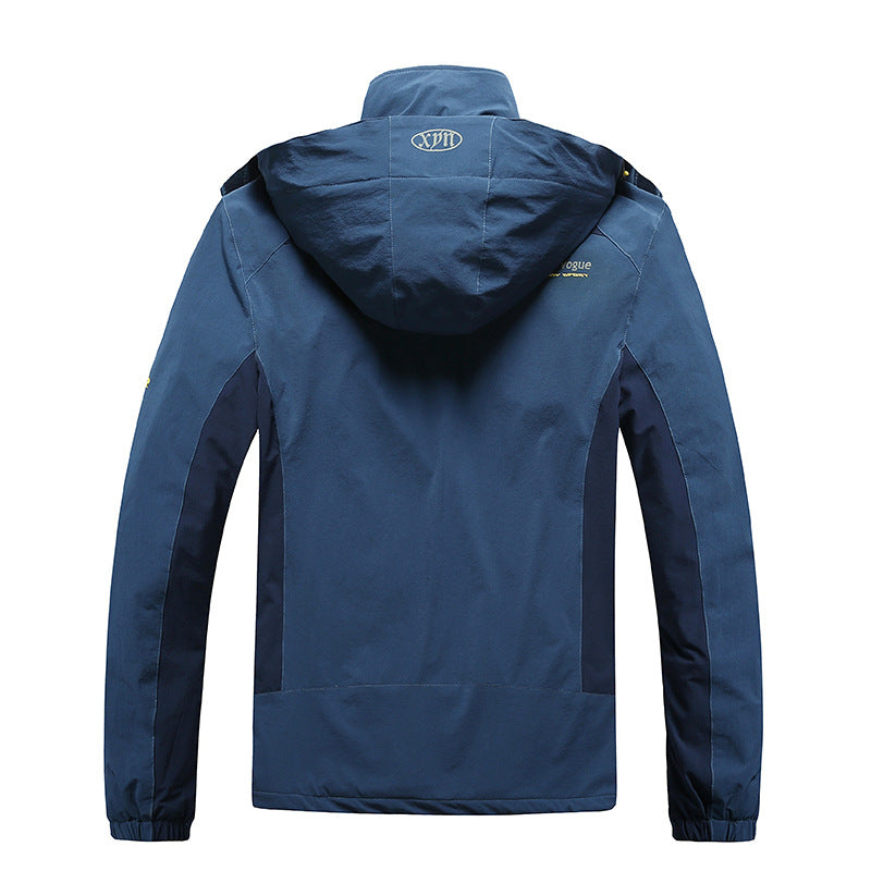 Dam water- och vindtät softshell trekking jacka med justerbar huva