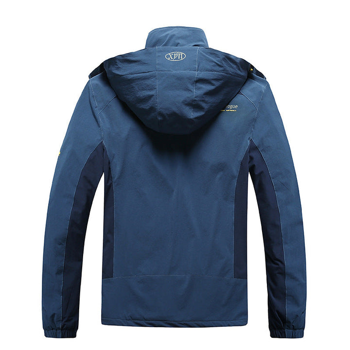 Dam water- och vindtät softshell trekking jacka med justerbar huva