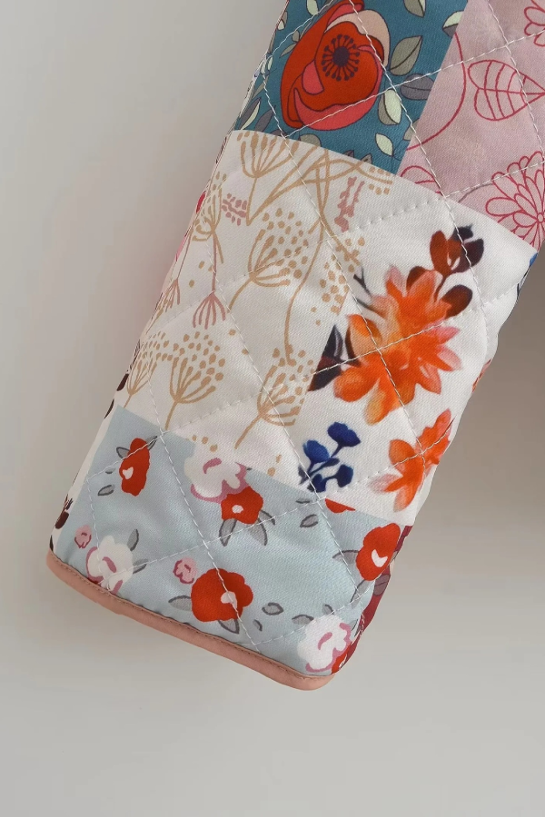 Tryckt Bomull Jacka