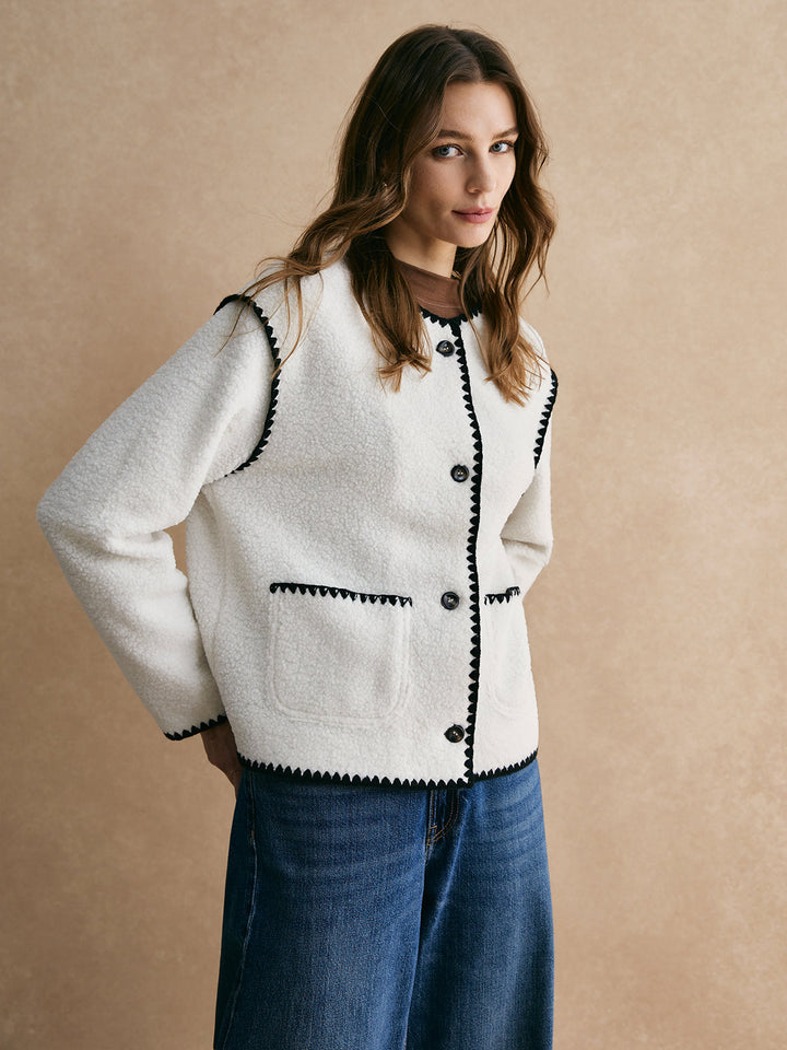 | Trim Minky Fleece Jacka