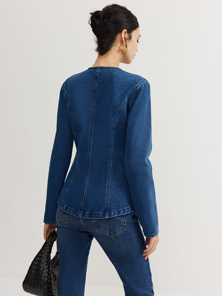 | Ner Denim Slim Jacka