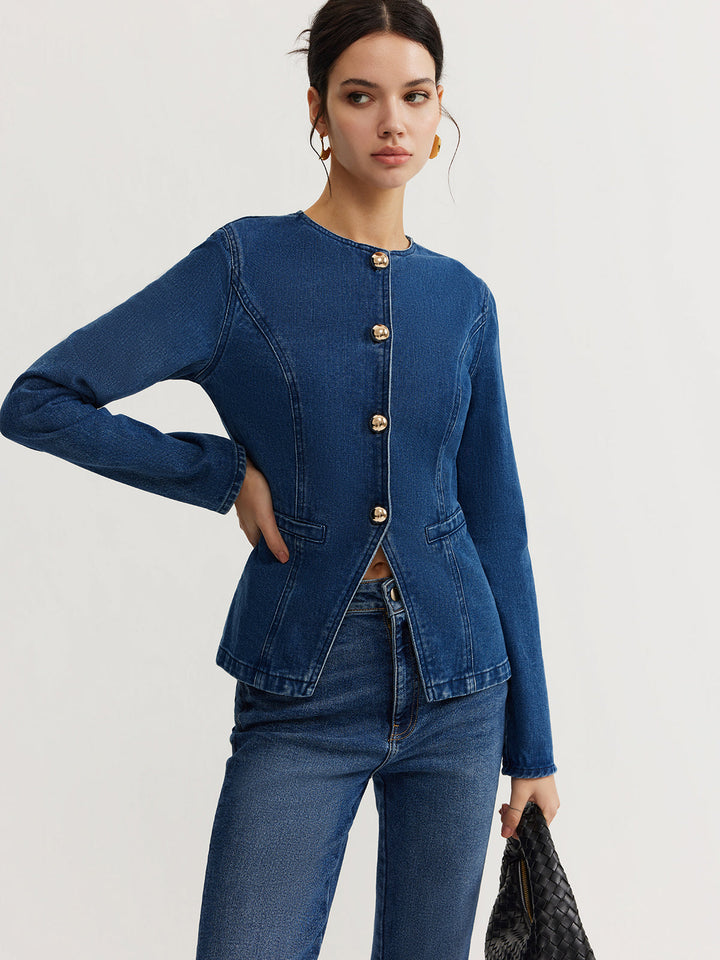 | Ner Denim Slim Jacka