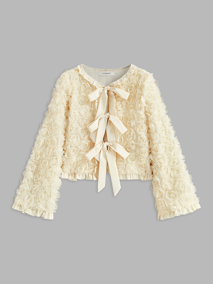 | Tie Front Rosette Jacka