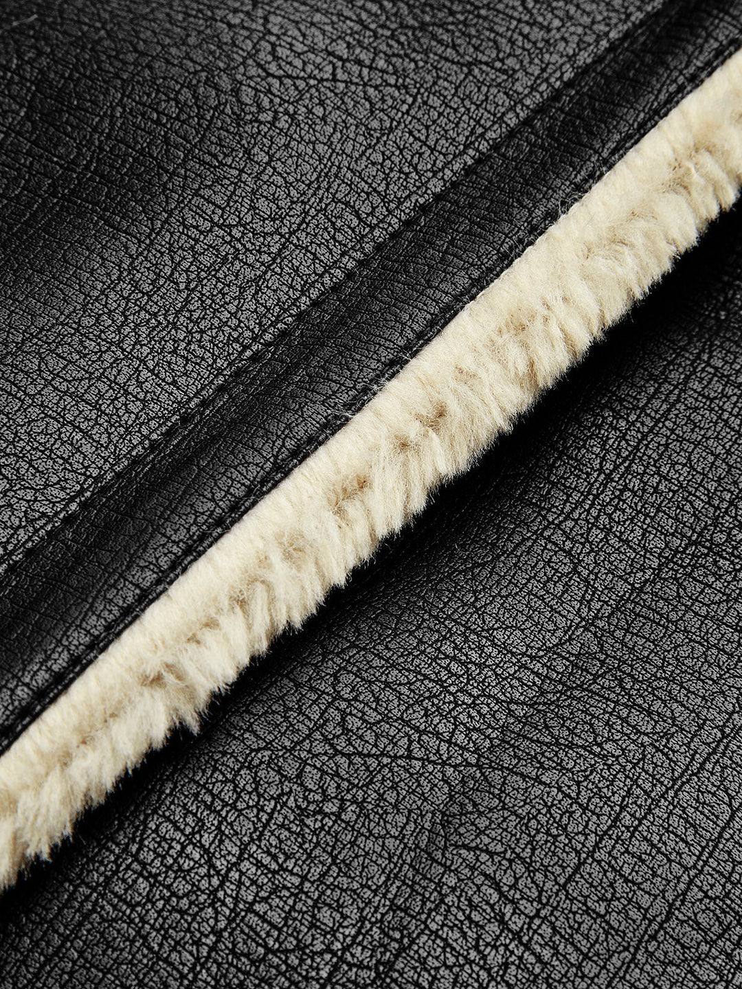 | Blessed Sherpa Lined Lambskin Flight Jacka