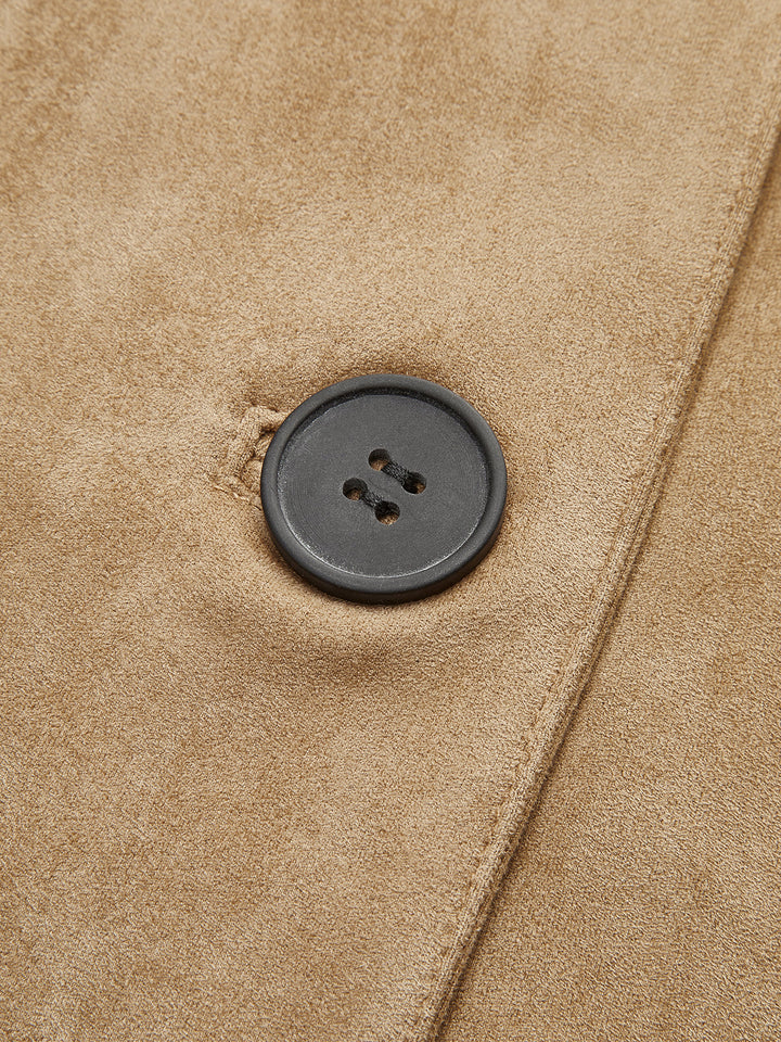 | mjuk Knapp Revers Jacka
