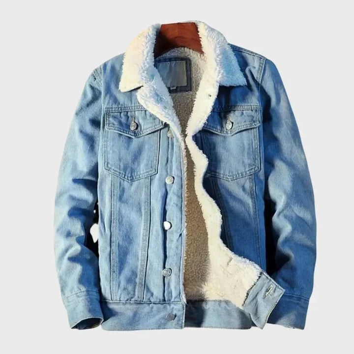 | vinter denim väst