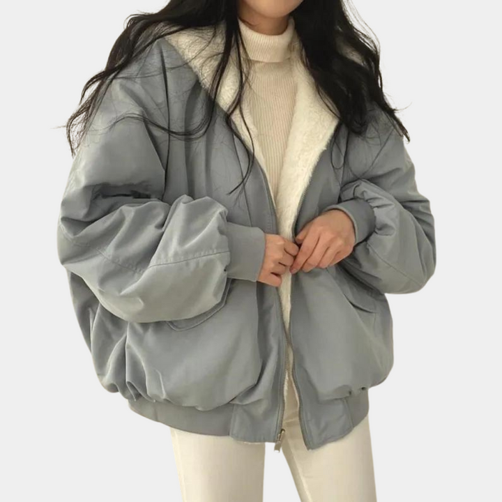 | bekväm oversize vinterjacka