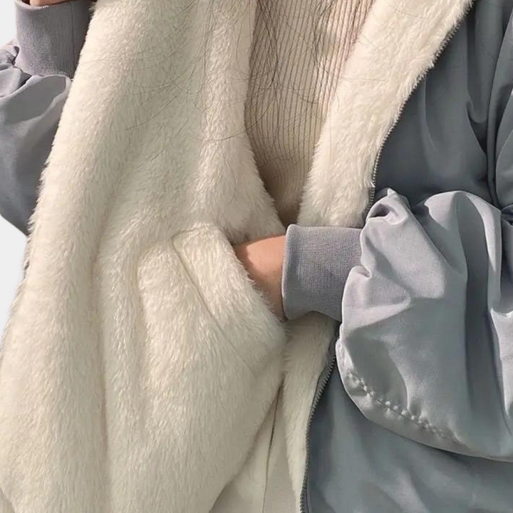 | bekväm oversize vinterjacka