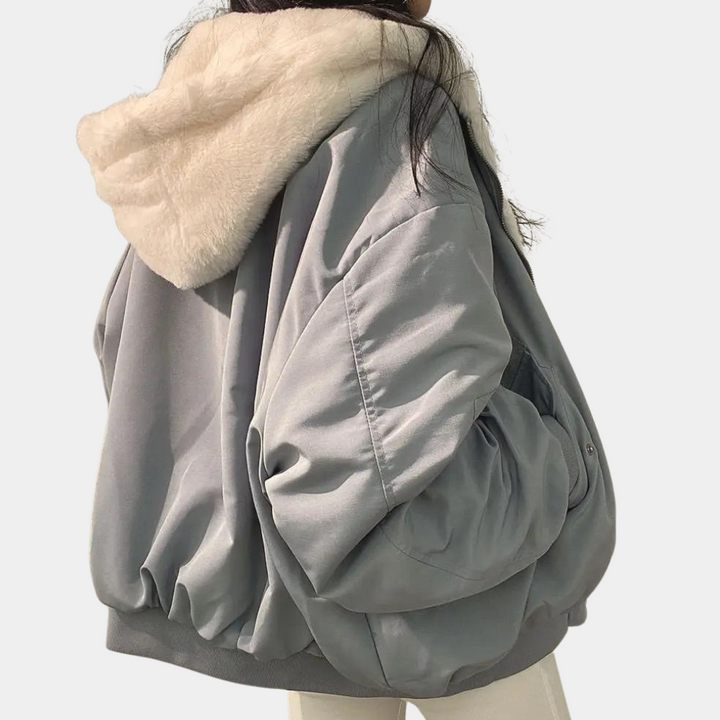 | bekväm oversize vinterjacka