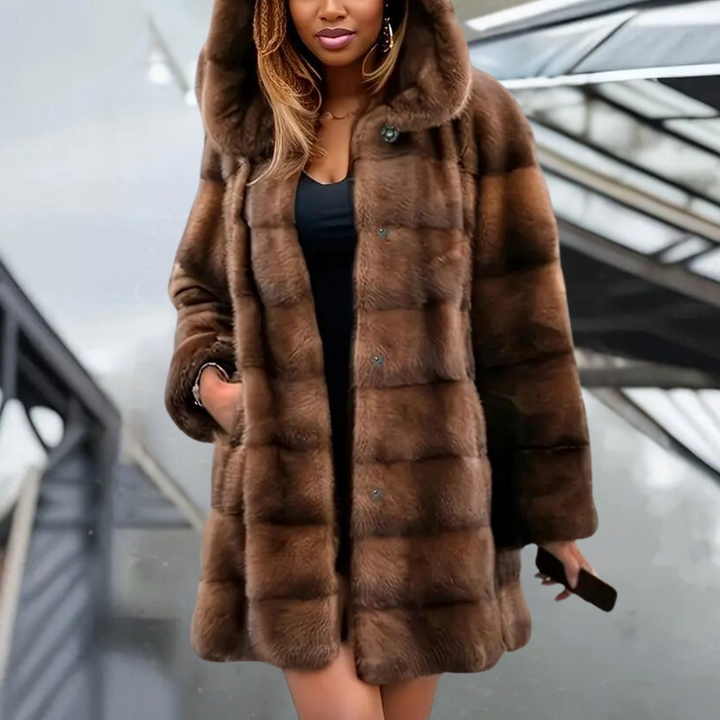 | Trendy Damjacka med modeable Huva