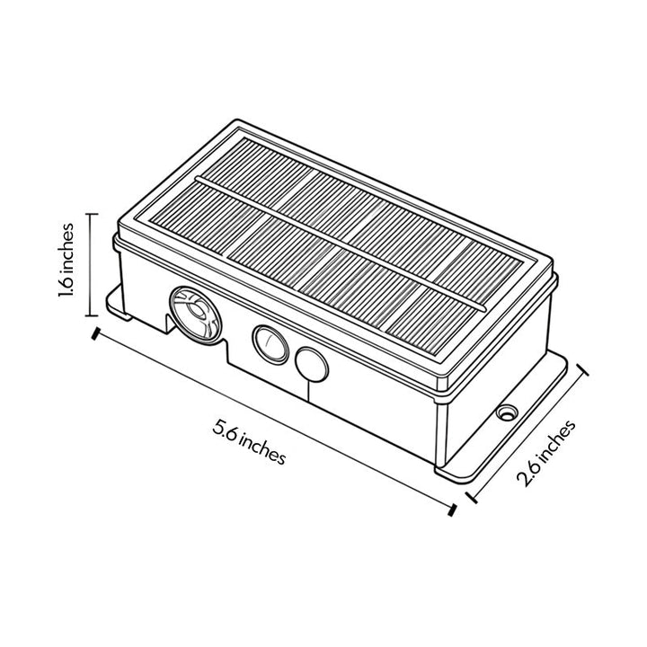 【2 ST】Utomhus Solar Deck Lampor LED In-Ground Landskapsbelysning