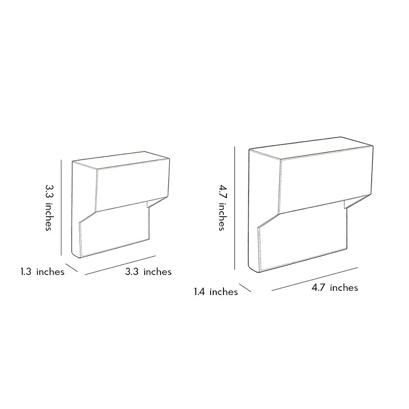 【4 PCS】LED-lampor för trappor Vattentät vägghörnljus