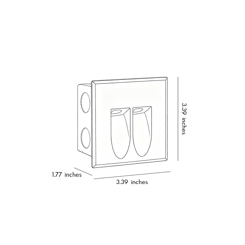 【2 ST】stege LED-lampa infälld LED rörelsesensorlampa