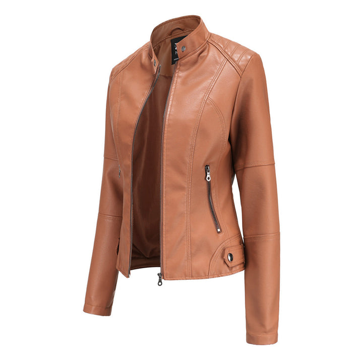 | Dam Vintage Läder Jacka