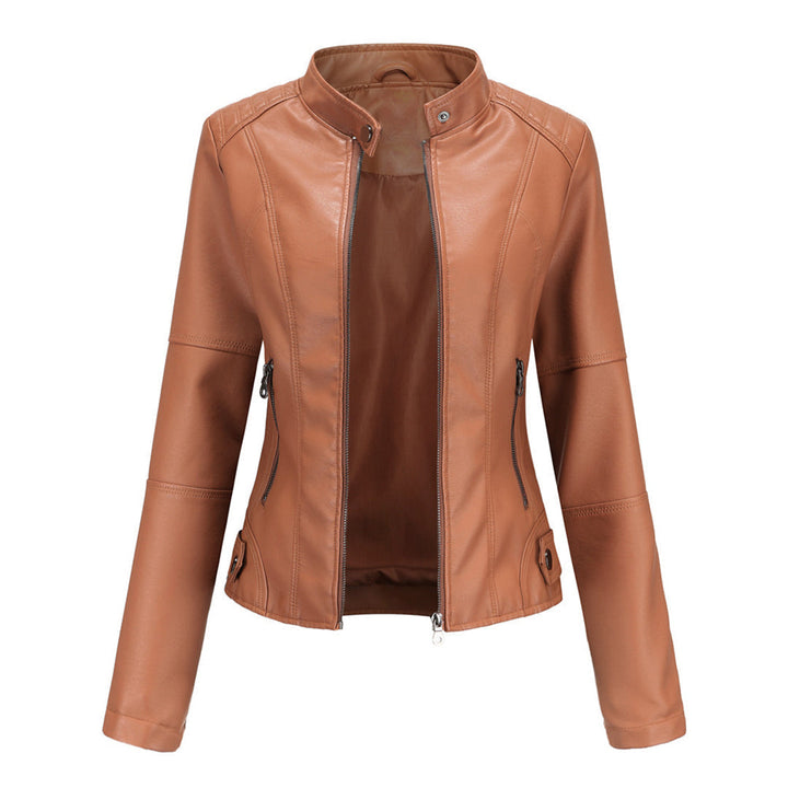 | Dam Vintage Läder Jacka