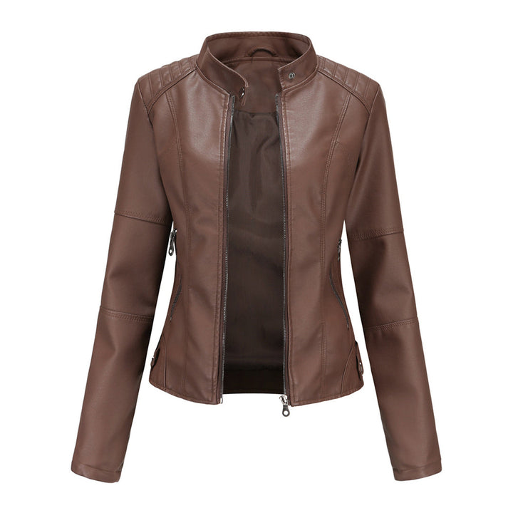 | Dam Vintage Läder Jacka
