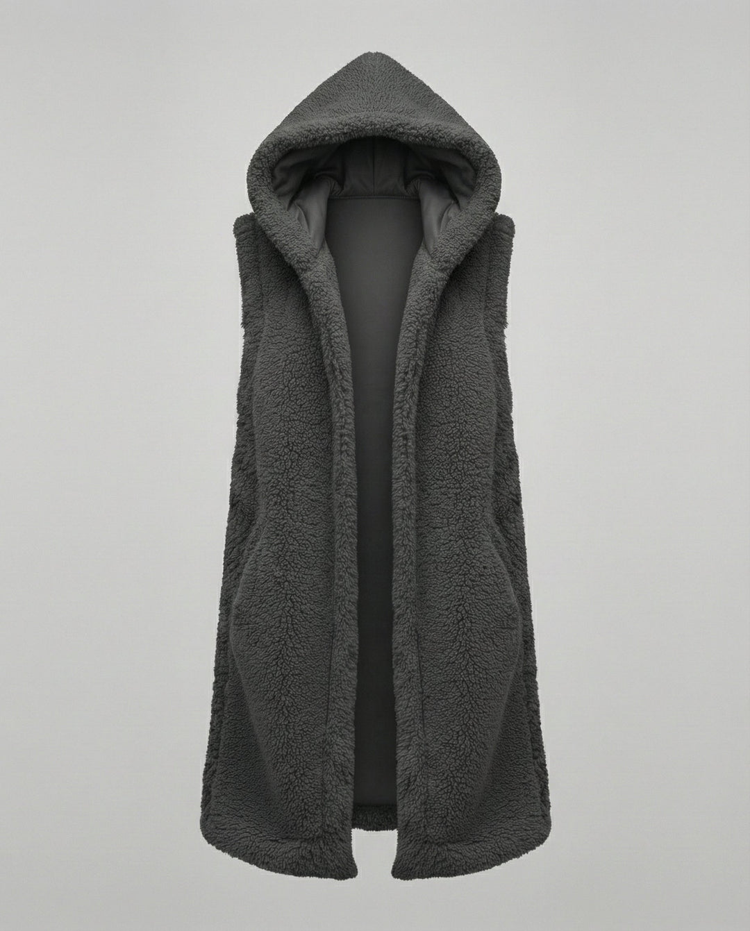 Cozy lambswool imitation väst dam