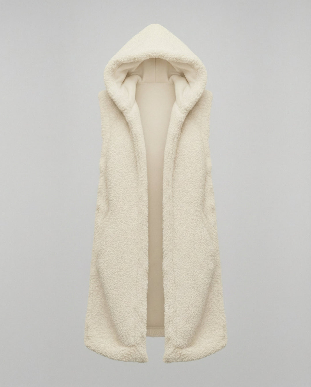 Cozy lambswool imitation väst dam