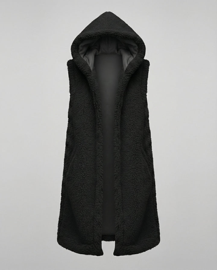 Cozy lambswool imitation väst dam