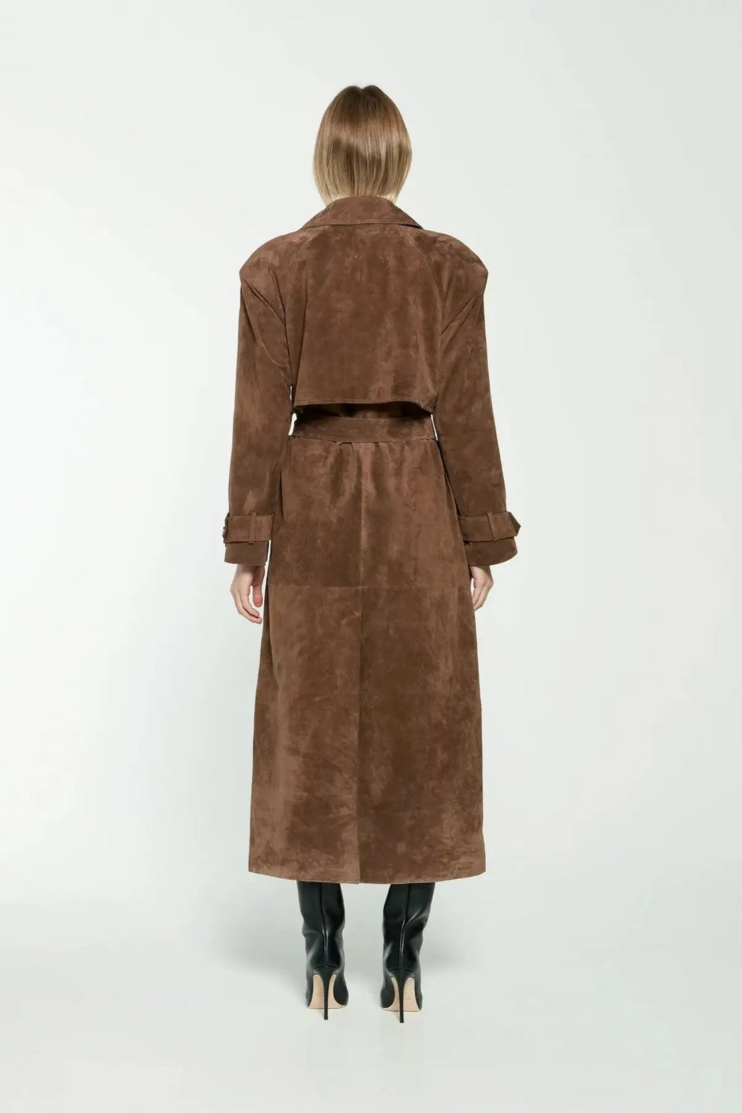 | Dam Mocka trenchkappa med Midja Belt och Double knäppslå