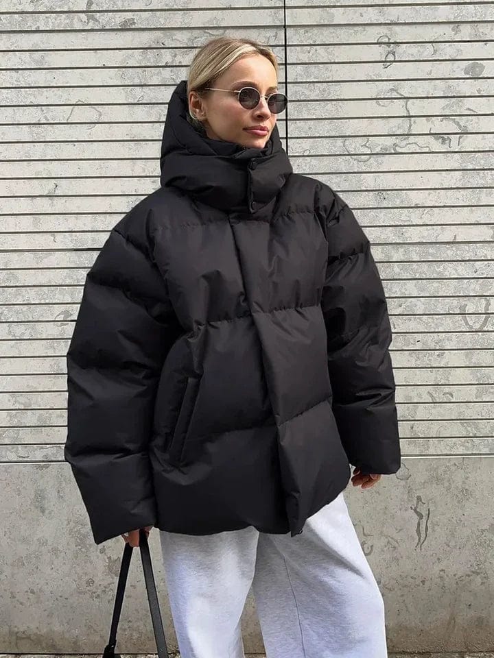 | Dam oversize pufferjacka bekväm och stilren värmth