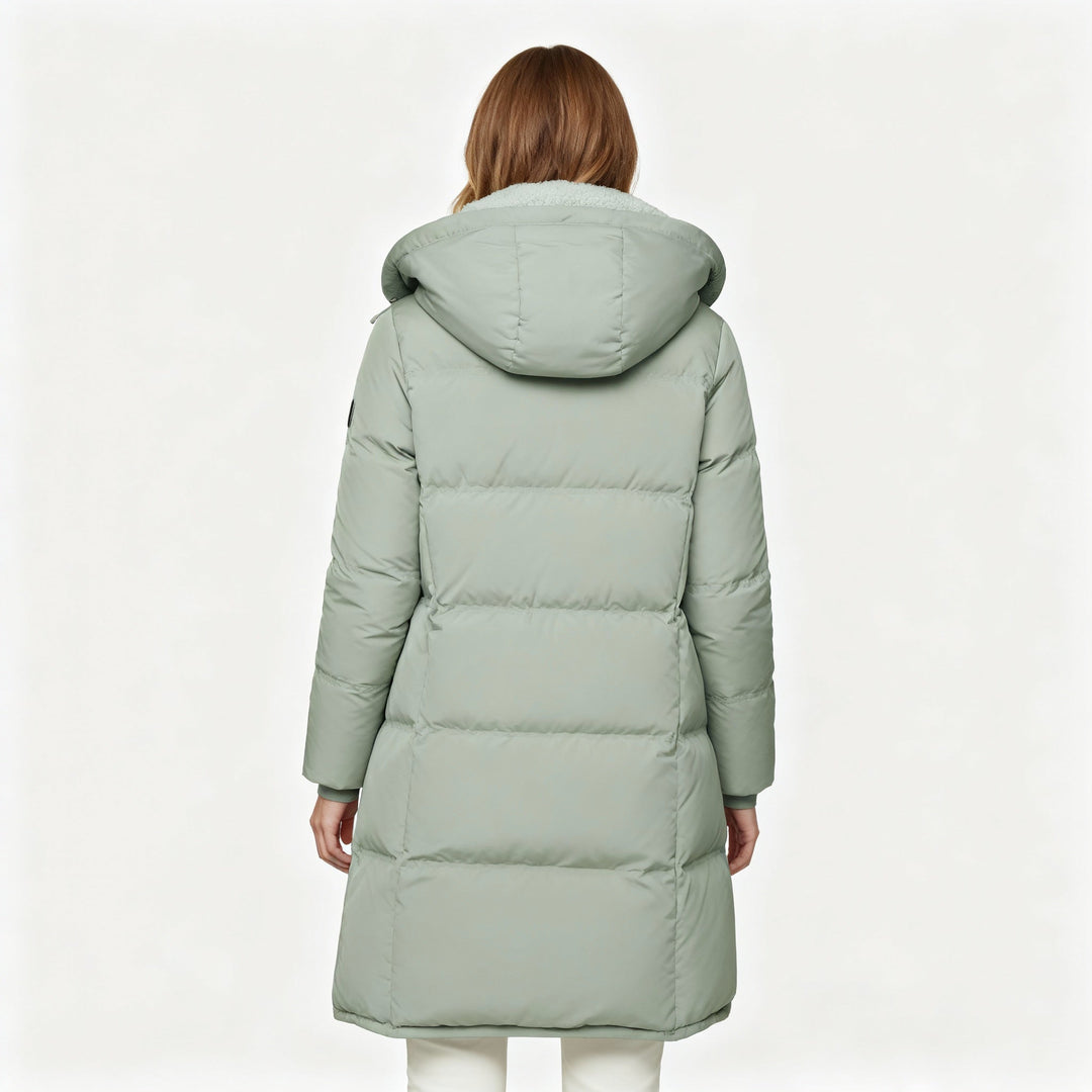 Luxurious Isolerad Jacka Dam Comfort Varm Jacka Bomull
