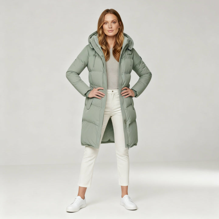 Luxurious Isolerad Jacka Dam Comfort Varm Jacka Bomull