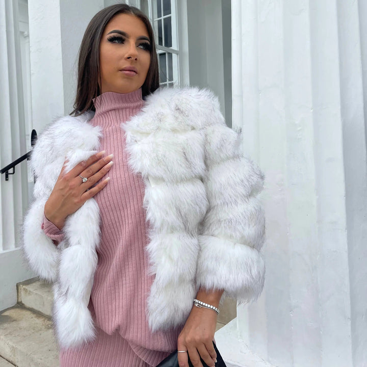 | Högkvalitativ Fusk Päls Jacka elegant Design för Elegance och komfort