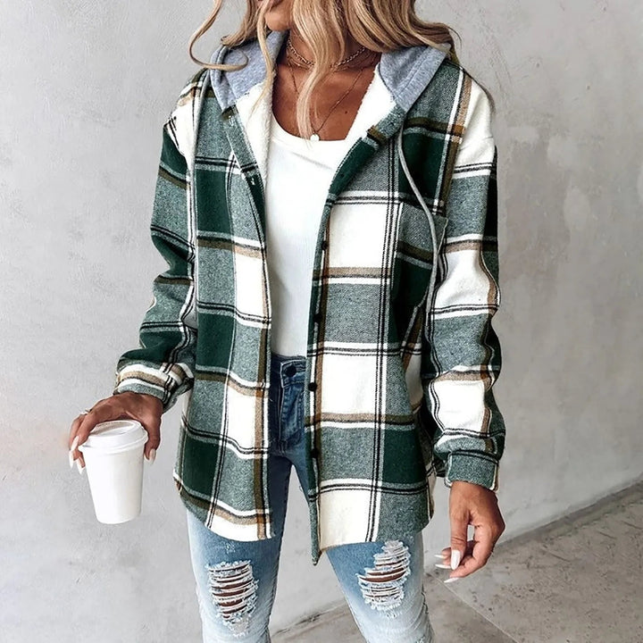 | Blouse jacka med huvaie - Dam mode