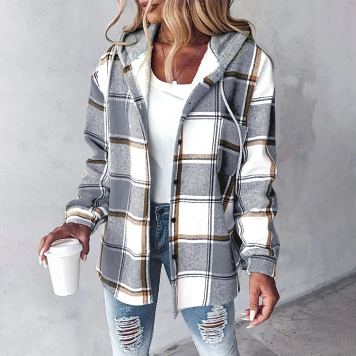| Blouse jacka med huvaie - Dam mode