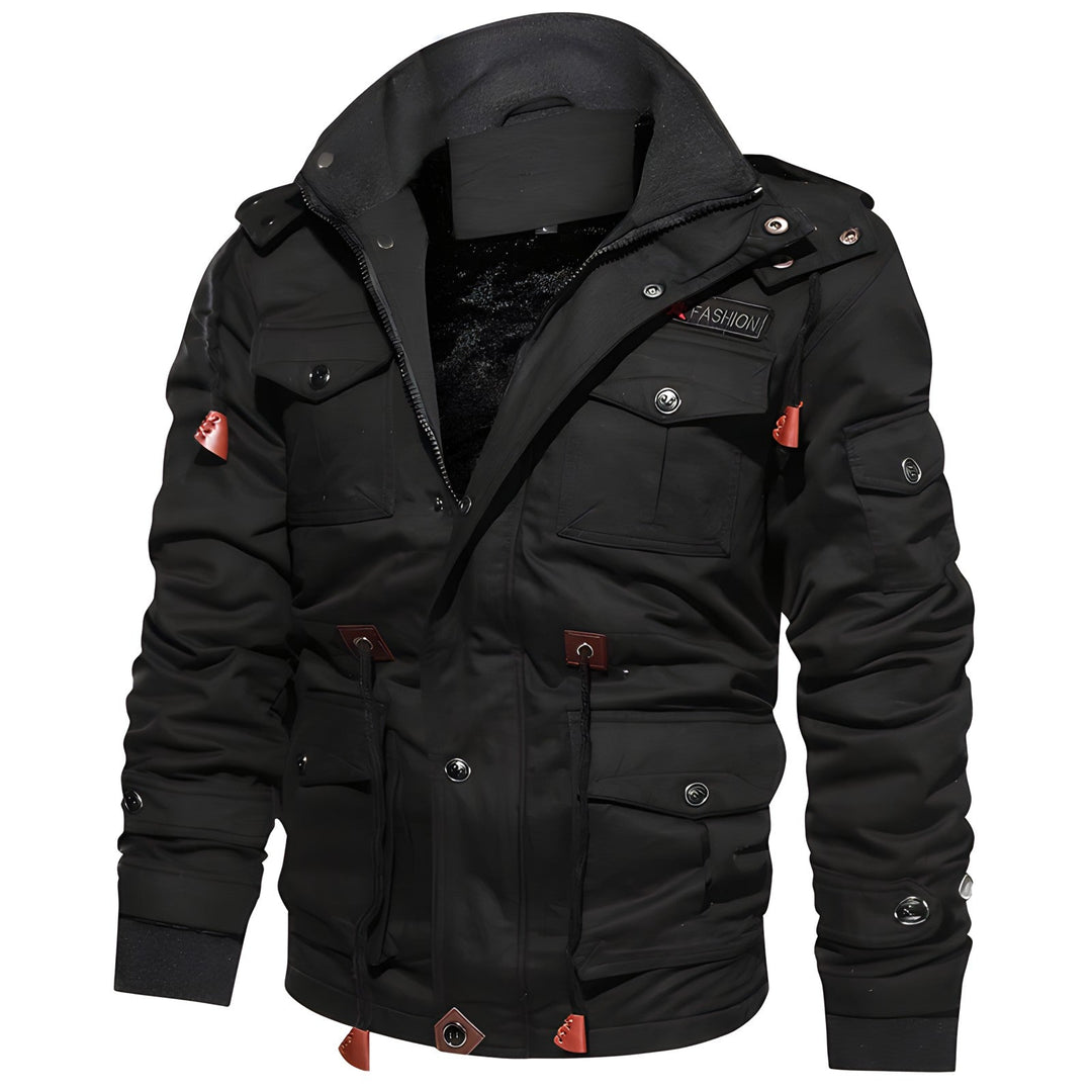 Eloura-Moda | Militär jacka med flera fickor
