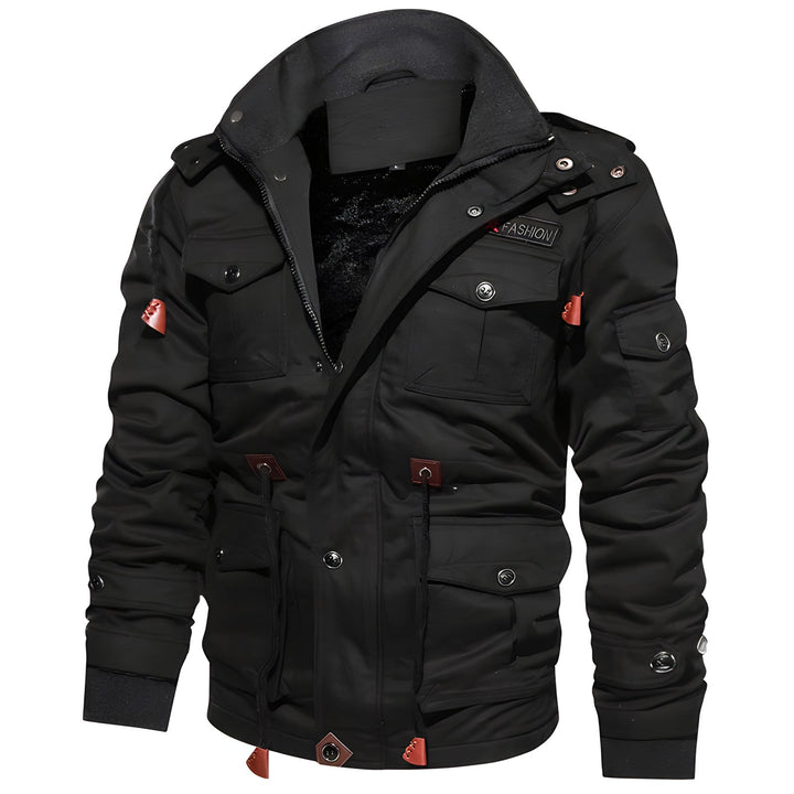 Eloura-Moda | Militär jacka med flera fickor