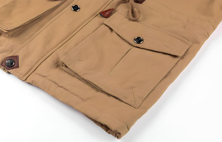 Eloura-Moda | Militär jacka med flera fickor