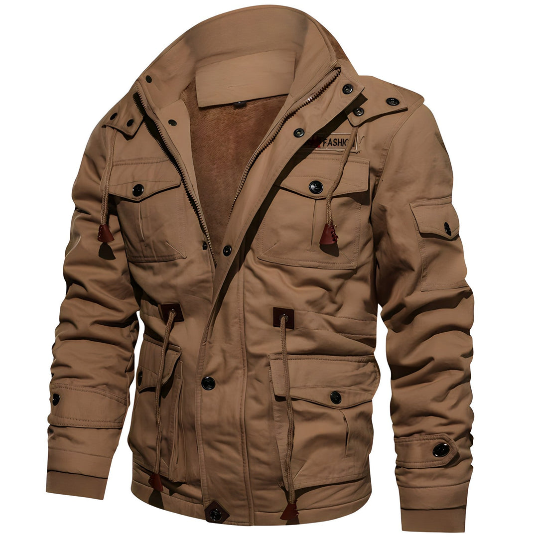 Eloura-Moda | Militär jacka med flera fickor