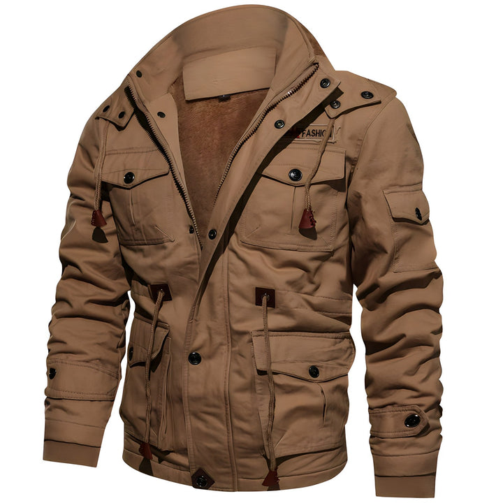 Eloura-Moda | Militär jacka med flera fickor