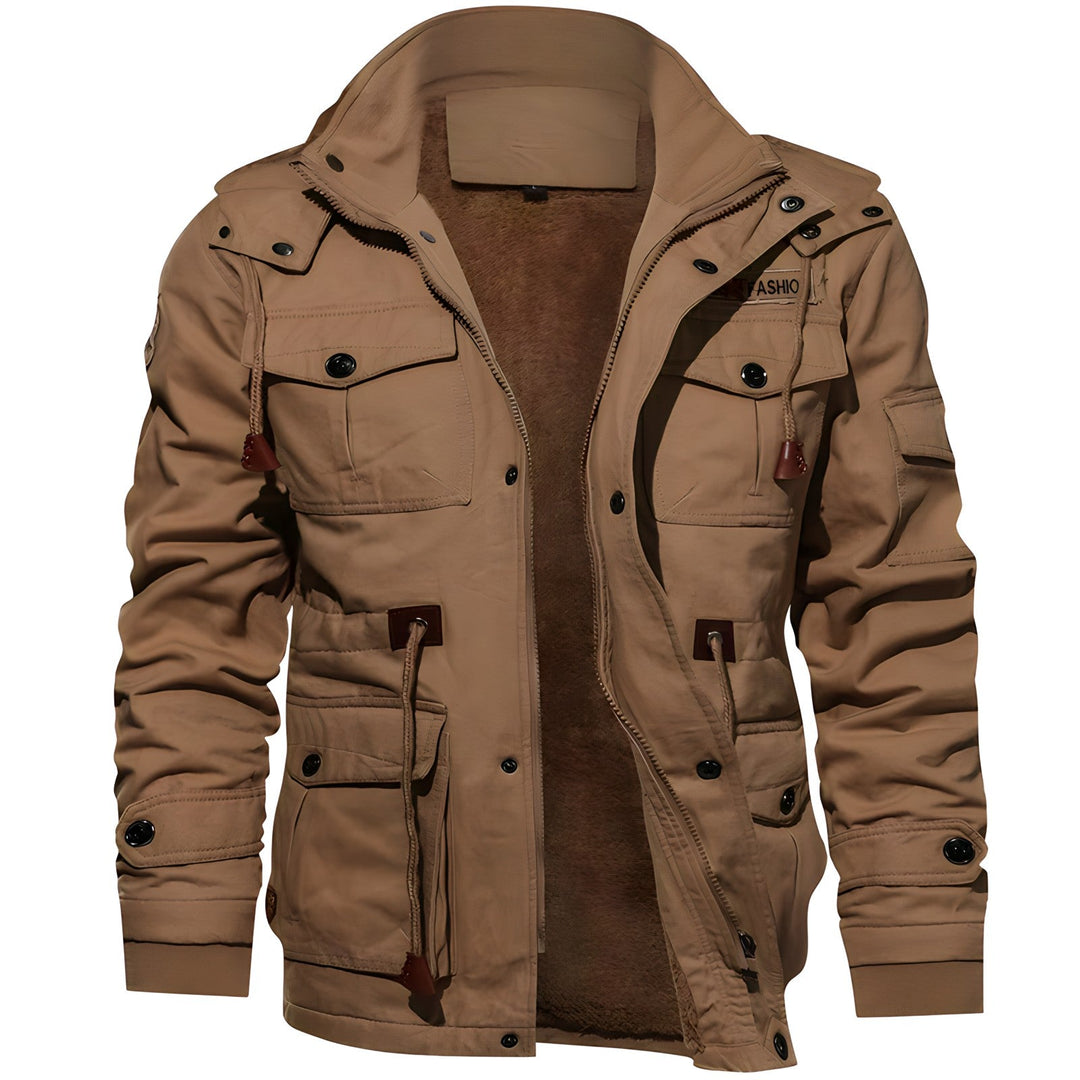 Eloura-Moda | Militär jacka med flera fickor