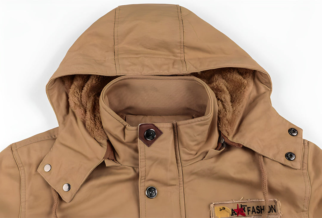 Eloura-Moda | Militär jacka med flera fickor
