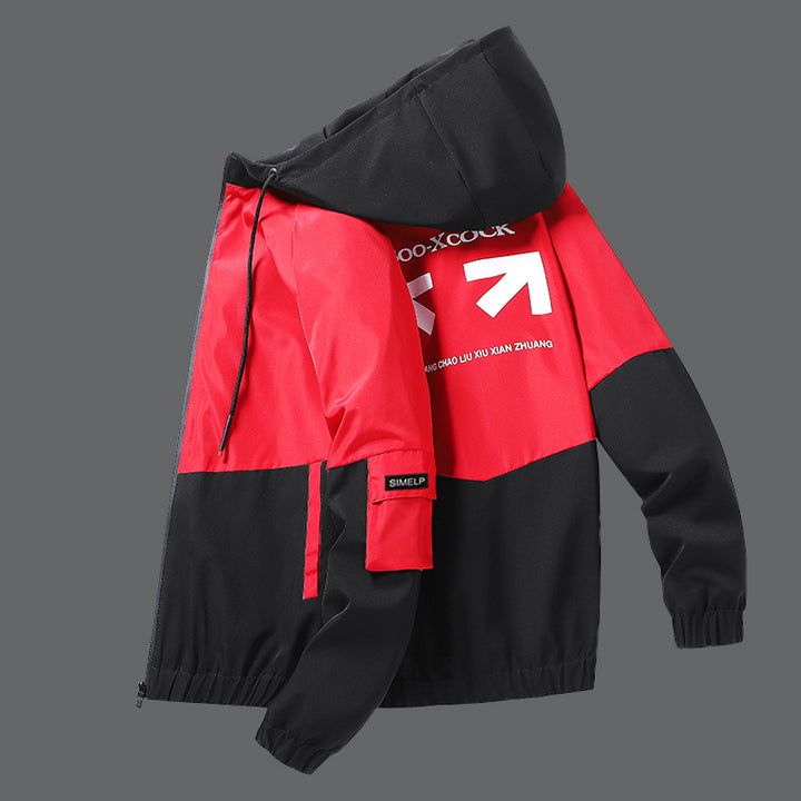Herr Vattentät Andningsbar med Huva Softshell Jacka med Taped Sömmar