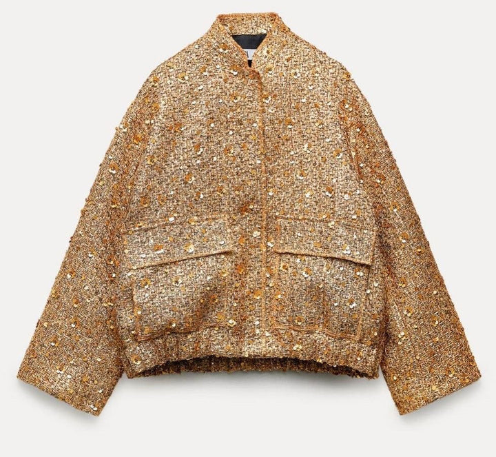 | Sequin Jacka Blank Look elegant Statement