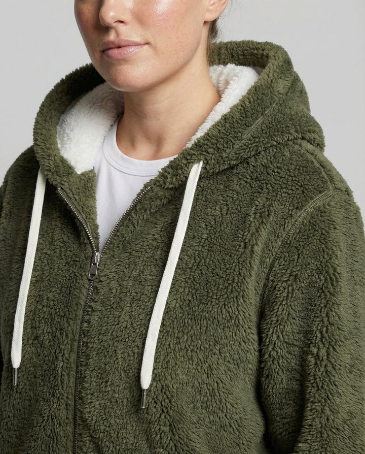 Oversize Teddy jacka dam
