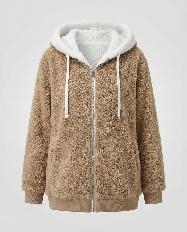 Oversize Teddy jacka dam