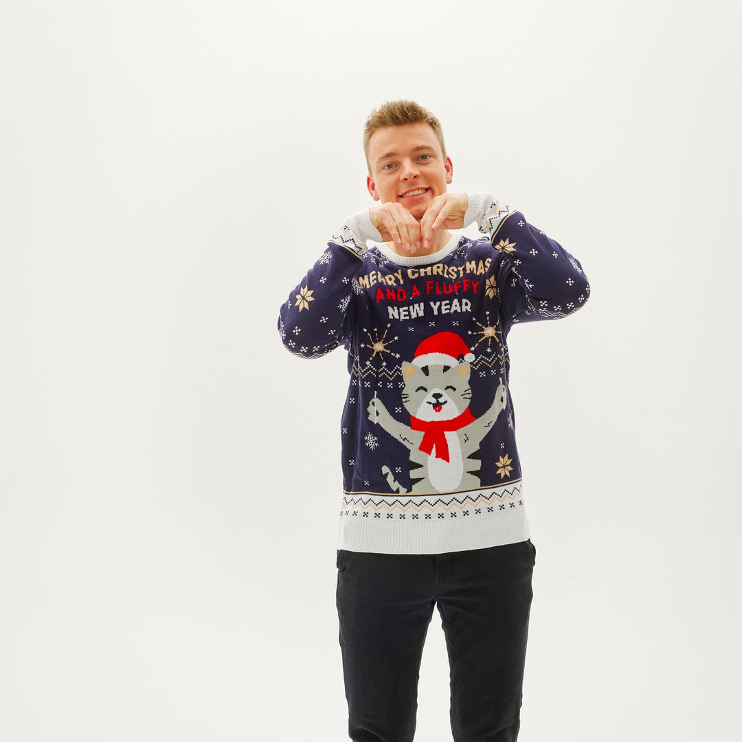 Merry Christmas och Fluffy New Year Herr
