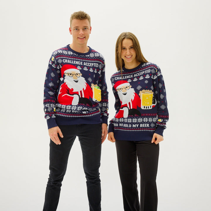 Ho Ho Hold My Beer College-Tröja Herr